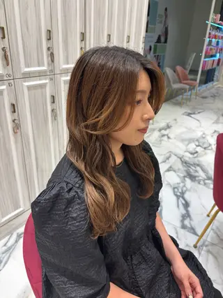 ロング 武田 夏帆のヘアスタイル