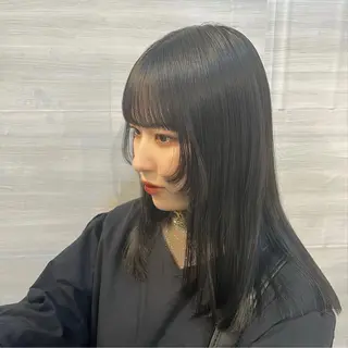 セミロング カラー haruka 🩶のヘアスタイル