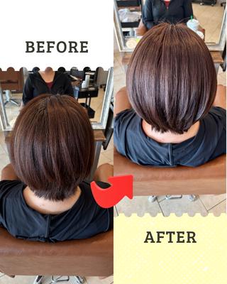 カラー Cuthie あやののヘアスタイル