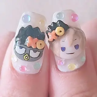 ネイル 手描きアート&推し活 🌟Wisteriaのネイルデザイン