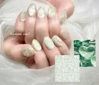 ネイル hanam nail 🌿🩵ハナムネイルのネイルデザイン