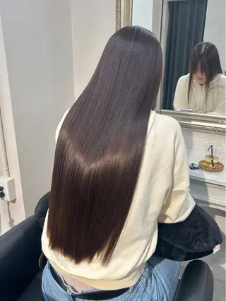 ロング 💎艶カラー+美髪 +髪質改善💎のヘアスタイル