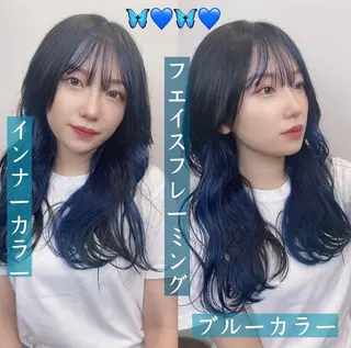 ロング カラー ♡レイヤーカット れお♡のヘアスタイル