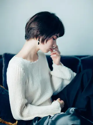 ショート カラー パーマ ヘアアレンジ メンズ キッズ ネイル マツエク・マツパ premier modelsのヘアスタイル