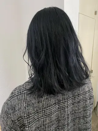 ミディアム カラー 森貴裕/ニュアンス パーマ/オリーブのヘアスタイル