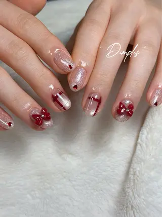 ネイル dimples yuki🎀 ꒷꒦♡のネイルデザイン
