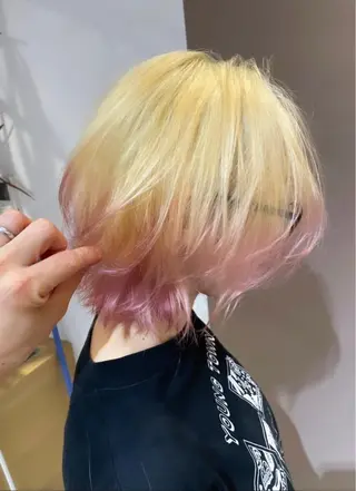 ミディアム カラー レイヤーカット/美髪 矯正🫧/中本輝人のヘアスタイル
