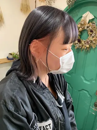ミディアム カラー 佐藤 美咲のヘアスタイル