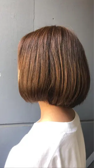ミディアム カラー ヘアアレンジ 🎀縮毛矯正.暗髪 .艶髪🩶ちひろのヘアスタイル