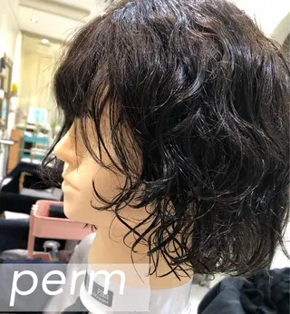 ミディアム パーマ MYA 🤍kanaのヘアスタイル