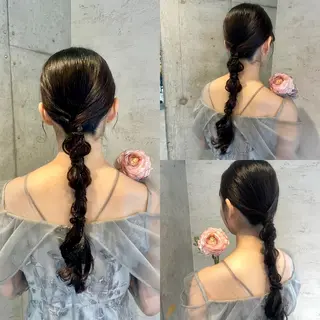 ロング ヘアアレンジ 美髪× ヘアセット✨Araiのヘアスタイル