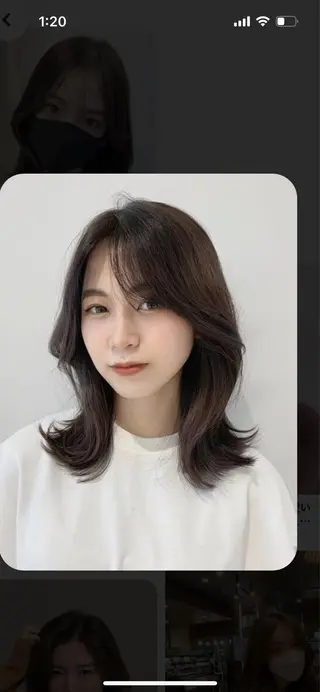 ミディアム 韓国好き🇰🇷 美容師MIKUのヘアスタイル