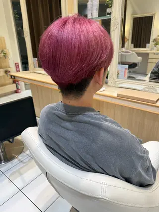 カラー メンズ 🛜地毛風縮毛矯正/ 暗髪カラー/小林🛜のヘアスタイル