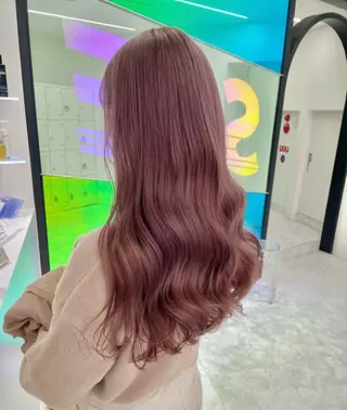 ロング 🤎モテ髪&透明感 ミルクティー🥣🤎のヘアスタイル