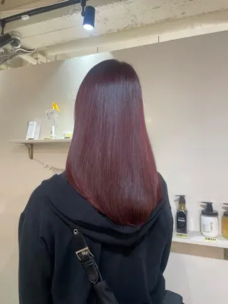 ミディアム 顔周りレイヤー☆ スパ☆石上遥楓のヘアスタイル