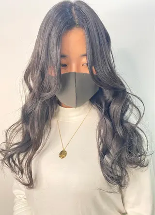 ロング カラー レイヤーカット 赤み消し　店長/大和のヘアスタイル