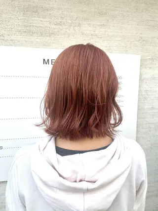 ミディアム 斉藤大河 カラー/縮毛矯正のヘアスタイル