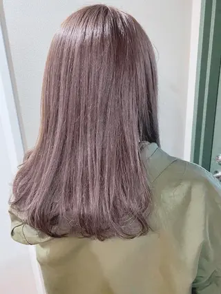 セミロング カラー moanin モーニンのヘアスタイル