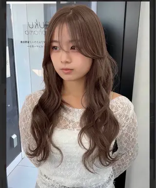 ロング カラー 🤎ᩚ暖色ブラウン りょうか🧸横浜のヘアスタイル