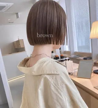 カラー 平尾✨透明感カラー ✨イノセントヘアのヘアスタイル
