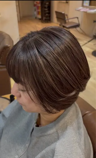 ショート カラー Keita 白髪ぼかしのヘアスタイル