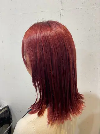 セミロング カラー ブリーチなしWカラー 🌷宮部楓奈のヘアスタイル