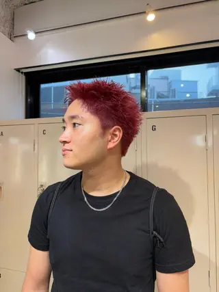 メンズ 🧤高明度ハイトーン 🧤莉音のヘアスタイル