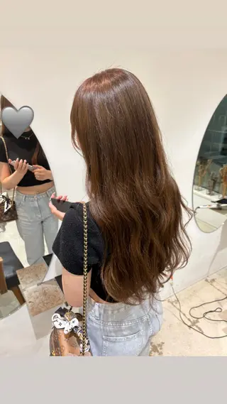 ロング 渡辺 樹花のヘアスタイル