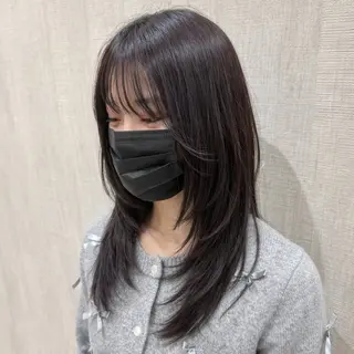 セミロング 店長✨レイヤー✖️ 髪質改善✖️韓国ヘアのヘアスタイル