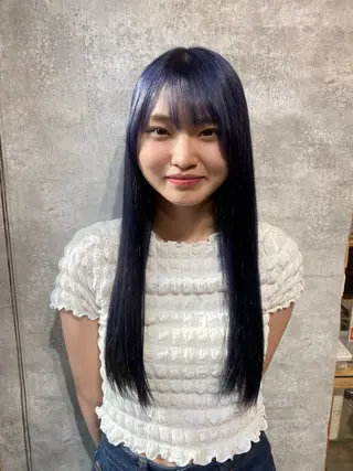 ロング 透明感/くすみカラー 🎀ここみ🎀のヘアスタイル
