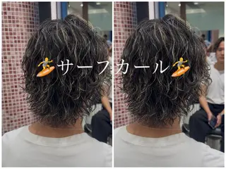 ミディアム メンズ 🇬🇧サーフカール 銀座/ren🎸のヘアスタイル