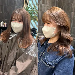 ミディアム カラー ♡レイヤーカット れお♡のヘアスタイル