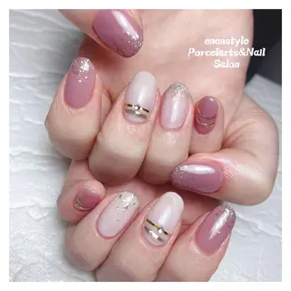 ミディアム ネイル 🐾enen style 🐾のネイルデザイン