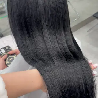 ロング カラー 横浜シールエクステ 韓国エクステみさきのヘアスタイル