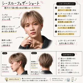 ショート 💎メンズカット💎 美髪矯正 ミツキのヘアスタイル