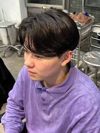 パーマ メンズ fifth/原宿/ カットモデル/カズのヘアスタイル