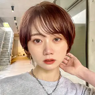 ショート カラー ヘアアレンジ 暖色/レイヤー/ショ ート/hana🌸のヘアスタイル