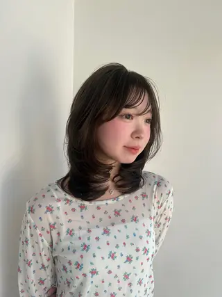 ミディアム カラー ナチュラル🕰️流山 /Ruko🌱のヘアスタイル