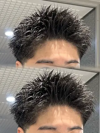 ショート メンズ ツイスパ/シャドウ MANARUのヘアスタイル