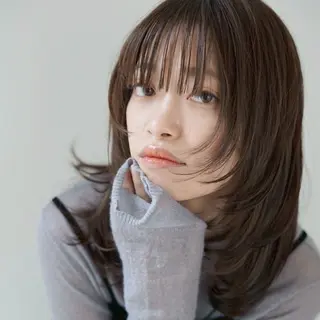 ミディアム カラー パーマ ヘアアレンジ 髪質改善ストレート✨ パーマヘア✨YUKIのヘアスタイル