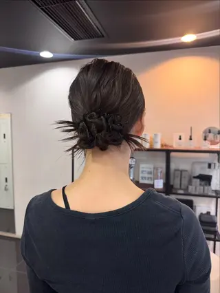 ヘアアレンジ ブリーチなしベー ジュ/tuburaのヘアスタイル