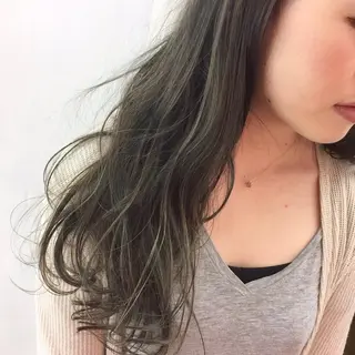 ロング カラー 海外風レイヤーカット 👑店長 平松 由のヘアスタイル