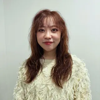 ロング パーマ パーマモデル募集中 渥美翔人のヘアスタイル