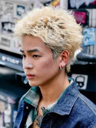 ショート カラー メンズ メンズショート /梶本秀亮のヘアスタイル