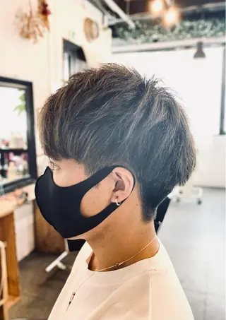 ショート カラー メンズ 元住吉プランツヘアー ☘️まるやま☘️のヘアスタイル