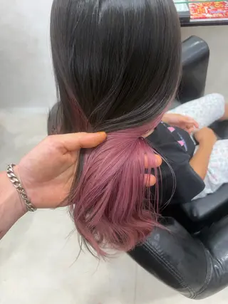 ロング ✨ブリーチ無しWカラ ー・メンズ✨佐藤秀太のヘアスタイル