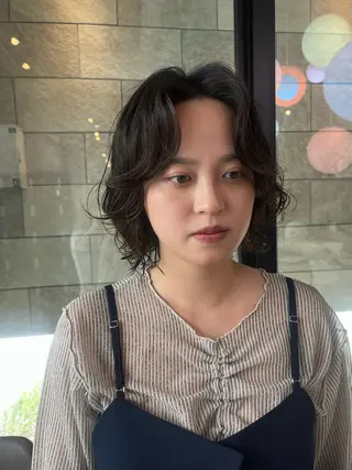 ショート パーマ haruka ♡レイヤー/透明感のヘアスタイル