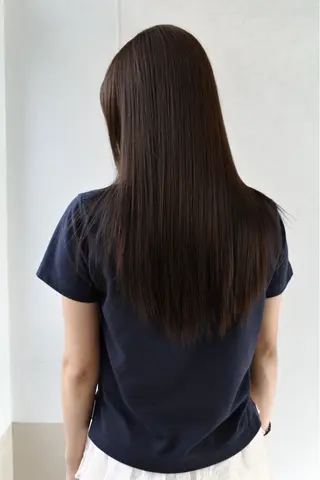 ミディアム カラー 髪質改善縮毛矯正 ブリーチなしRYOのヘアスタイル