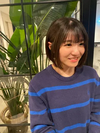 ショート LUVISM新潟🎀 透明感カラー/ミユのヘアスタイル
