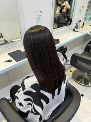 ロング 🤎モテ髪&透明感 ミルクティー🥣🤎のヘアスタイル